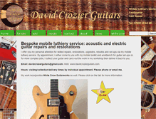 Tablet Screenshot of davidcrozierguitars.com